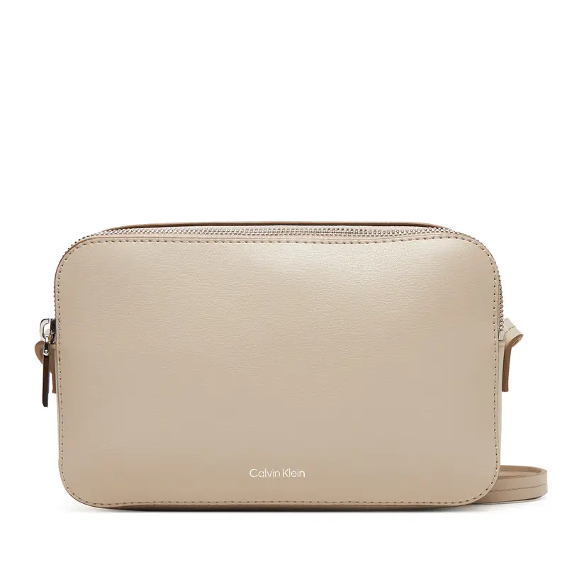 Borsetta Calvin Klein Foil Logo Elongated Camera Bag LV04F3276G Beige