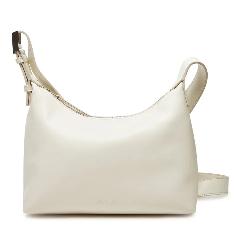Borsetta Calvin Klein Hardware Strap Medium Crossbody K60K613028 Bianco