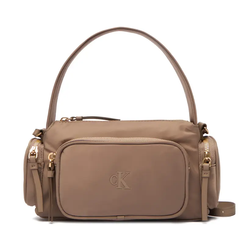 Borsetta Calvin Klein Pocket Nylon Bag W/Strap LV04F3132G Beige