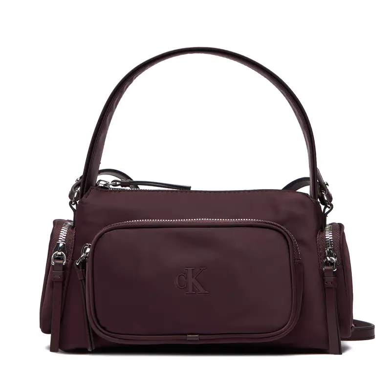 Borsetta Calvin Klein Pocket Nylon Bag W/ Strap LV04F3132G Bordeaux