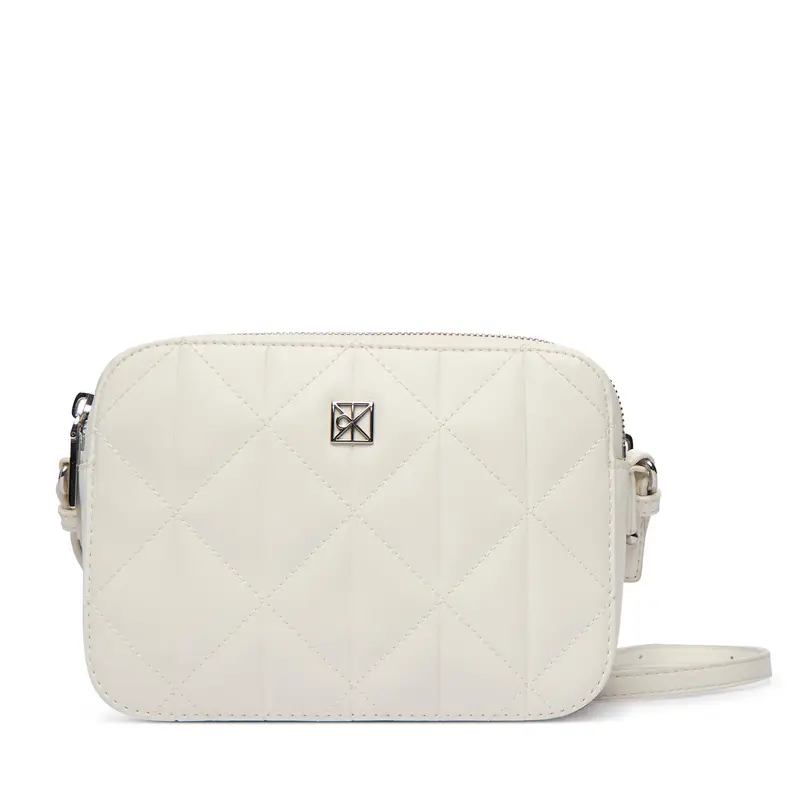 Borsetta Calvin Klein Quilted Camera Bag LV04F3328G Bianco