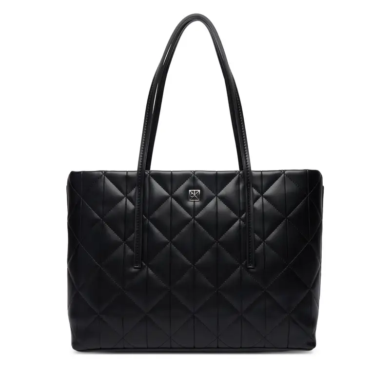 Borsetta Calvin Klein Quilted Small Tote LV04F3325G Nero