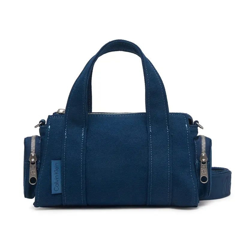 Borsetta Calvin Klein Webbing Strap Canvas Pocket Bag LV04F3464G Blu