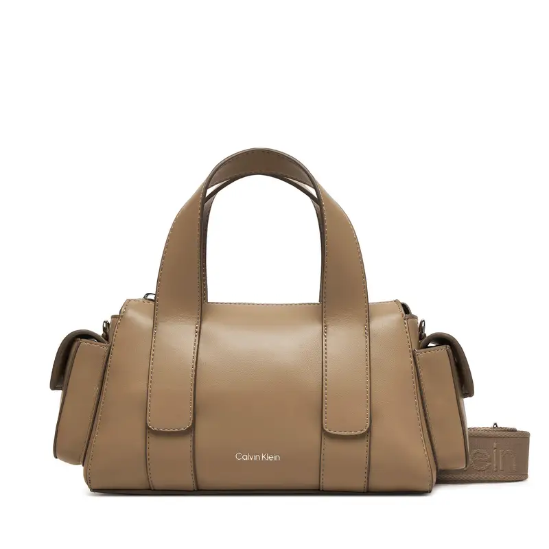 Borsetta Calvin Klein Webbing Strap Pocket Bag LV04F3291G Beige