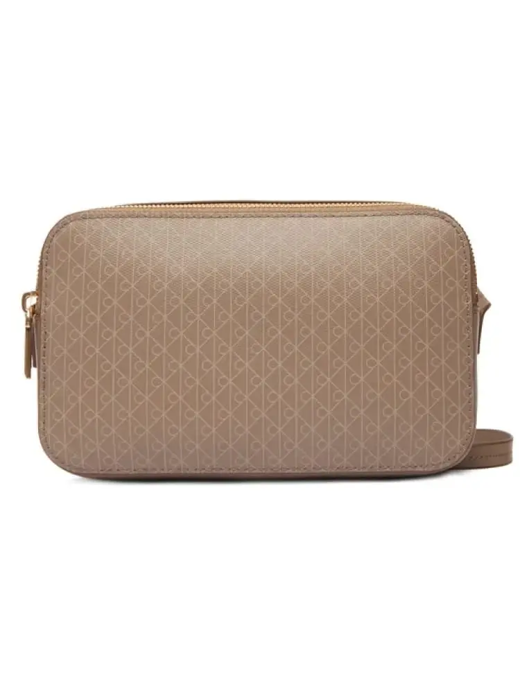 borsetta donna rosata con monogramma e logo all over