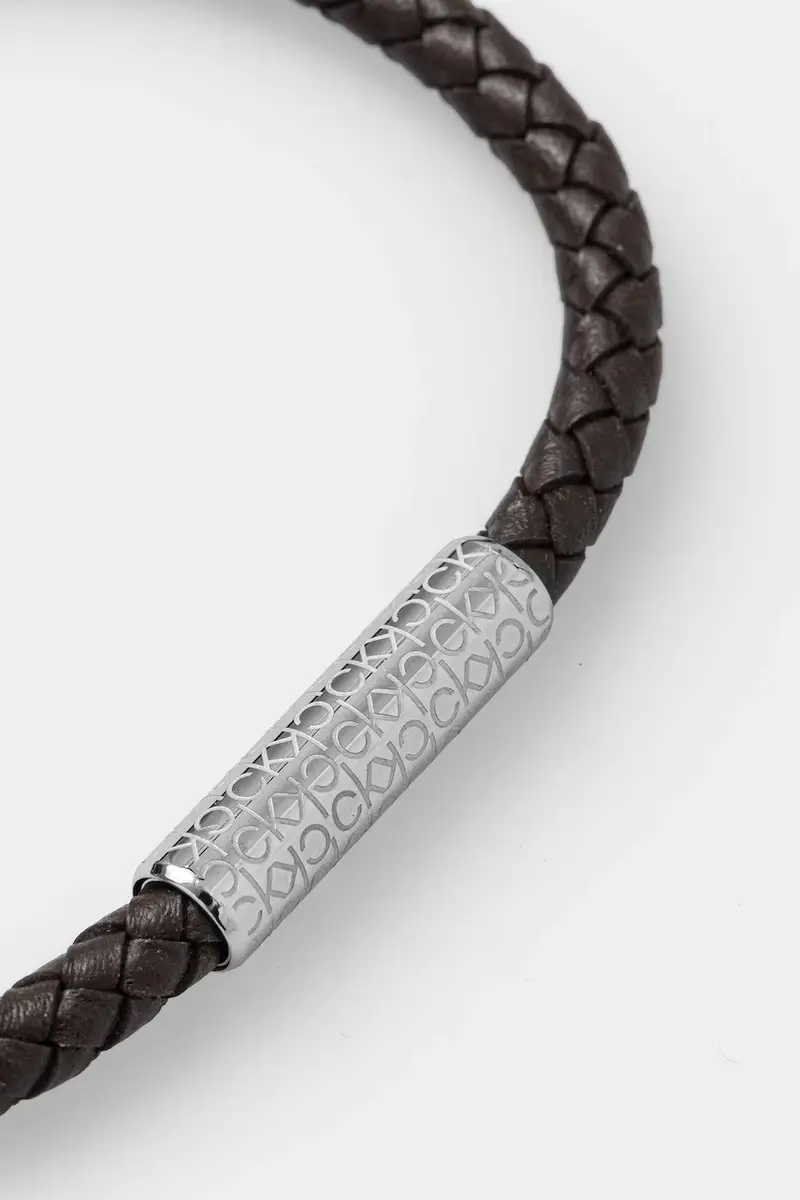 bracciale in pelle uomo 35000102 Marrone miniatura 2