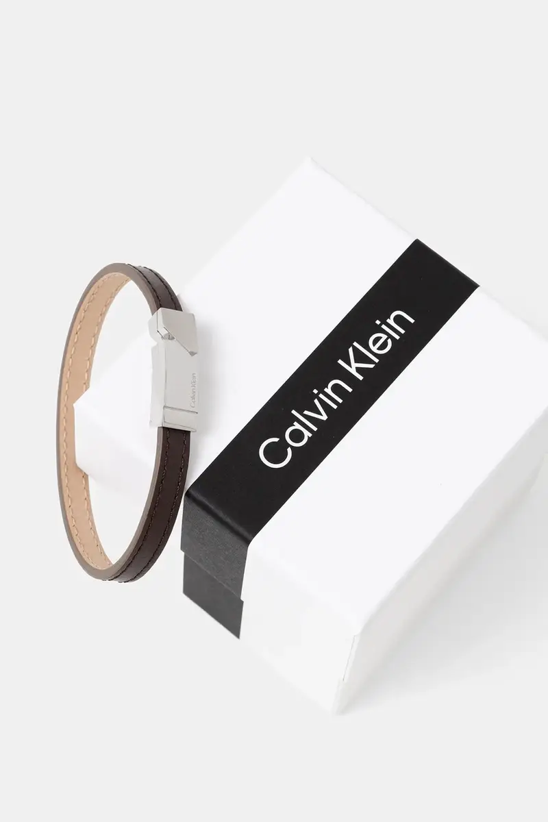 bracciale in pelle uomo 35100003 Marrone miniatura 3