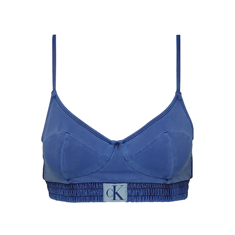 Bralette Delavata Logo Blu Donna S