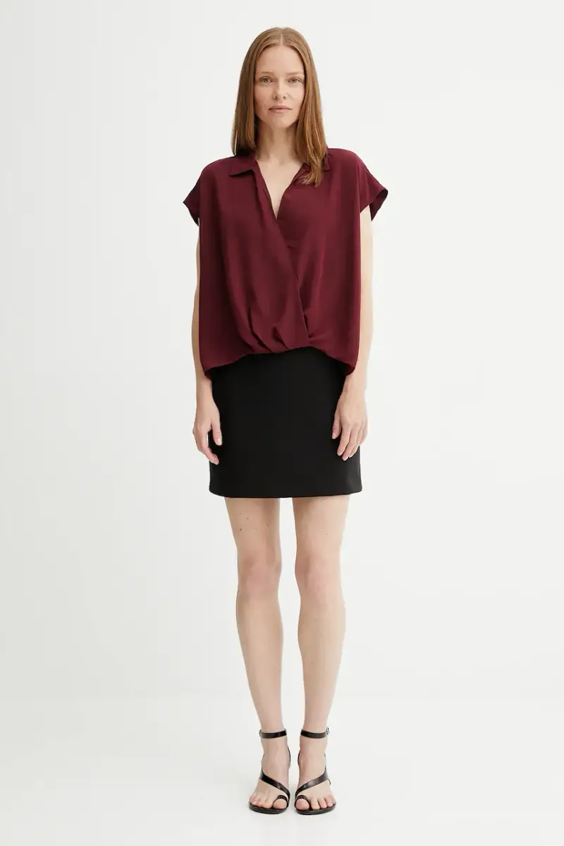 camicetta donna colore granata LV044C199G miniatura 2