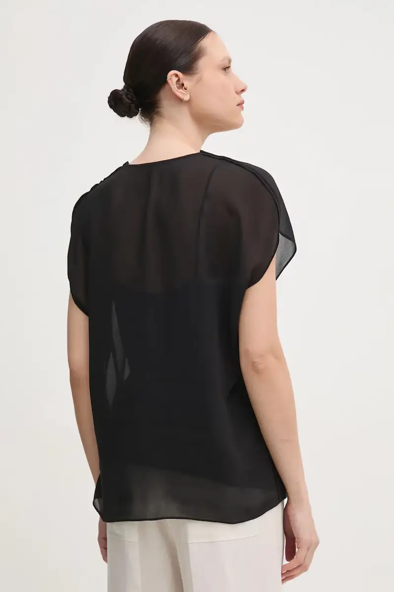 camicetta donna colore nero K20K208187 miniatura 3