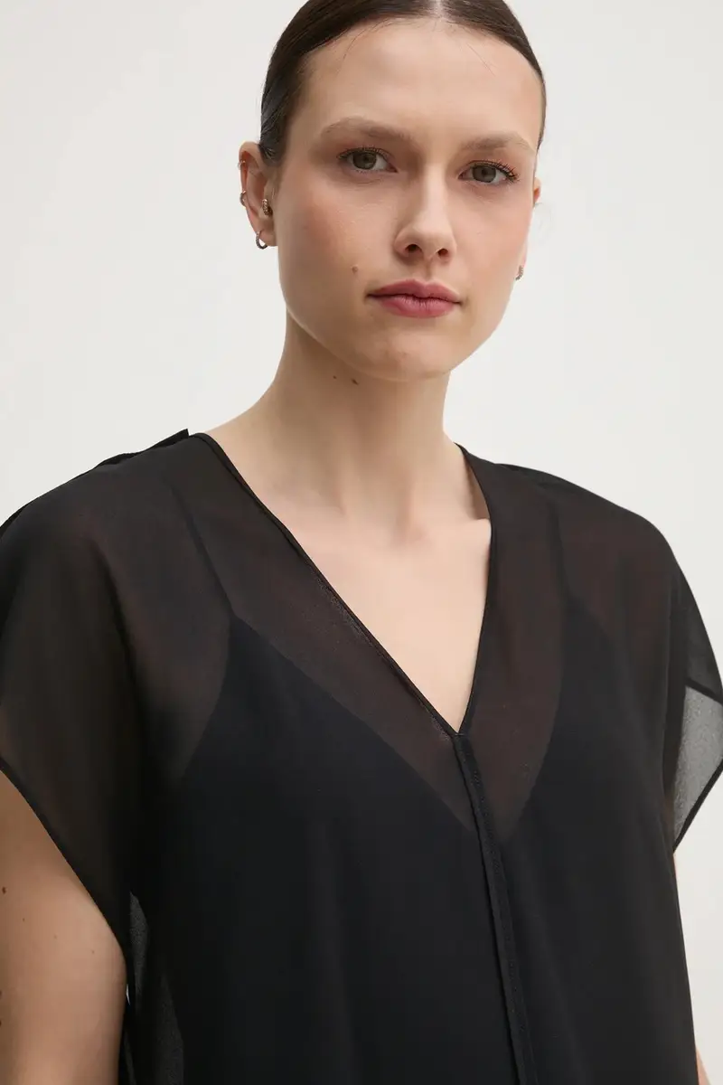 camicetta donna colore nero K20K208187 miniatura 4