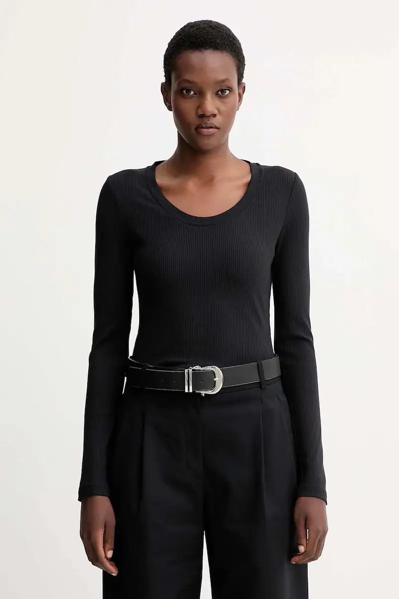 camicia a maniche lunghe colore nero LV044D235G