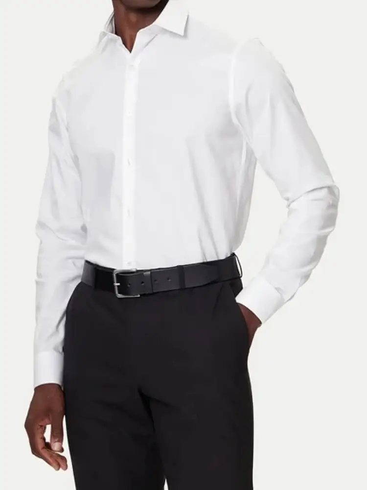 camicia bianca slim fit