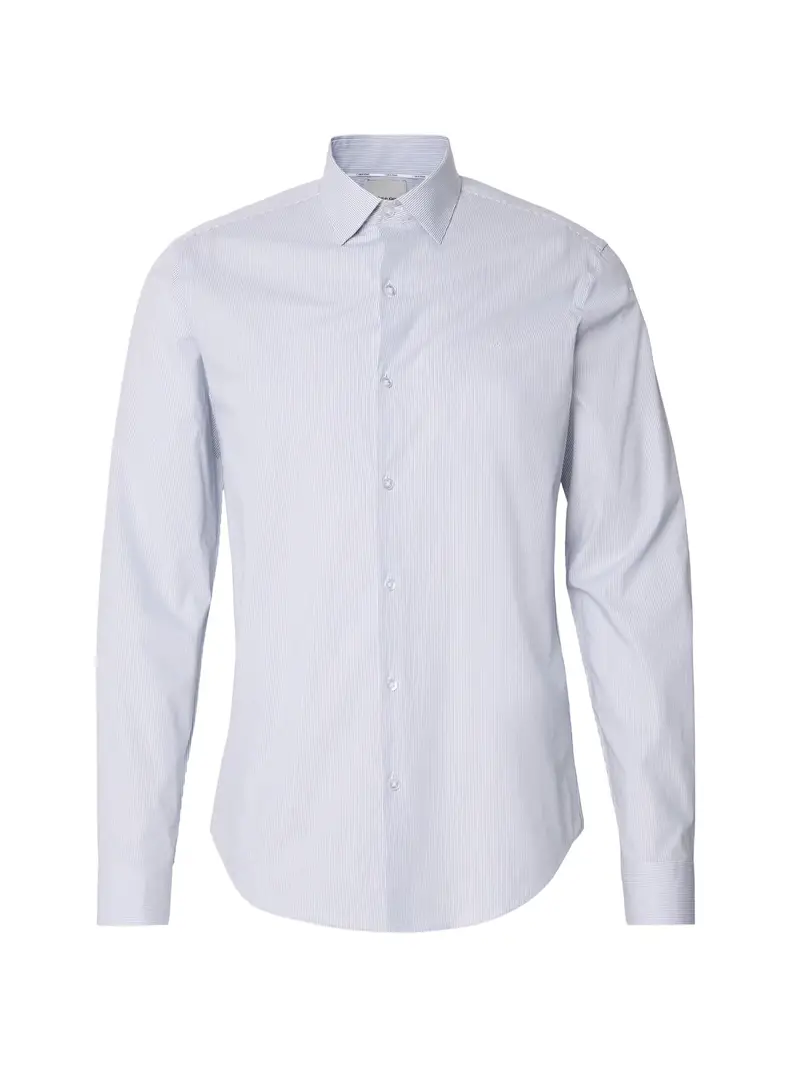 Camicia blu chiaro / bianco