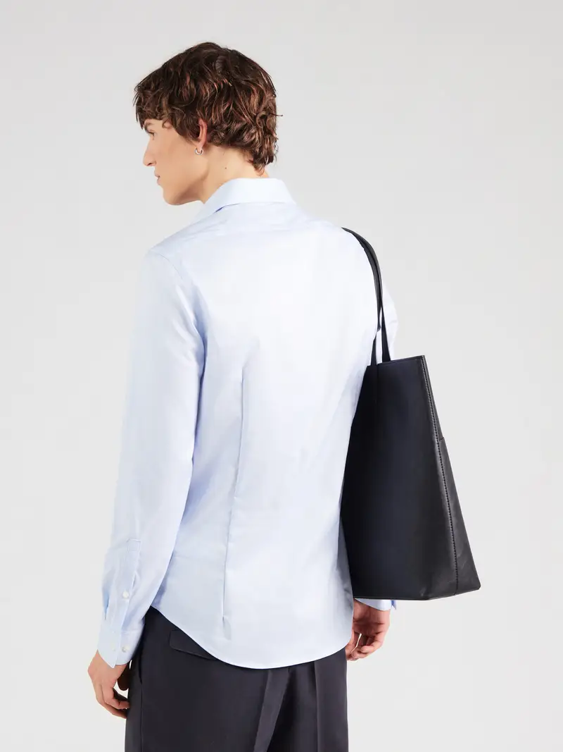 Camicia business blu chiaro miniatura 3