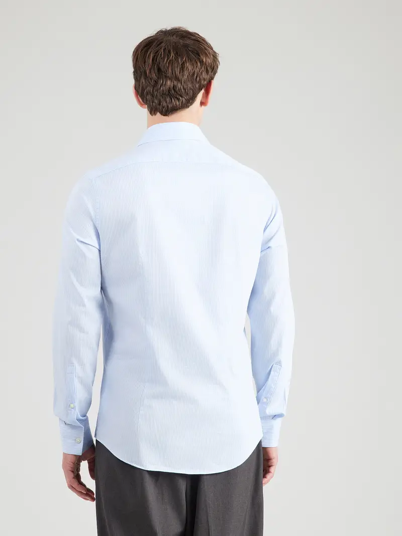 Camicia business blu scuro / bianco miniatura 2