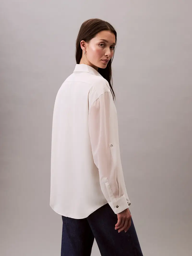 Calvin Klein Camicia da donna  bianco miniatura 3