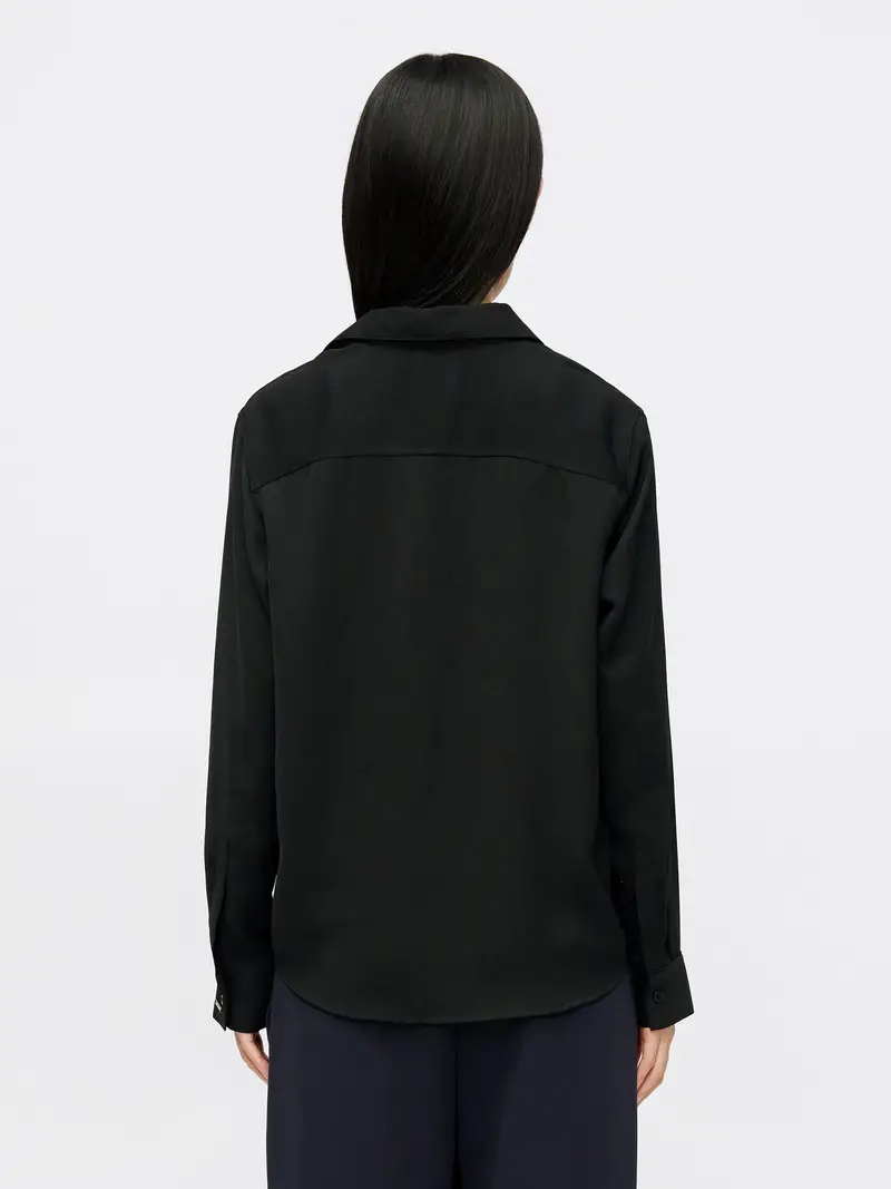 Camicia da donna Classic nero miniatura 3