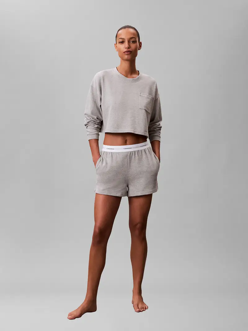 Camicia da notte grigio miniatura 2