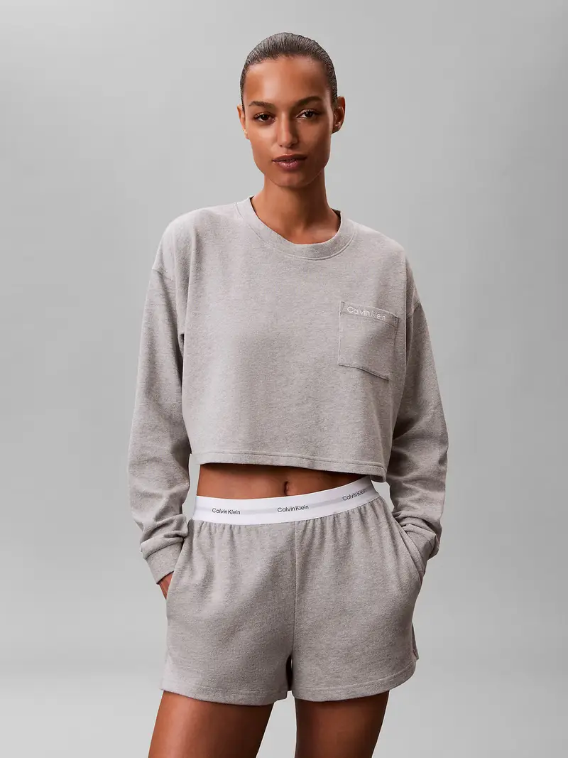 Camicia da notte grigio miniatura 3