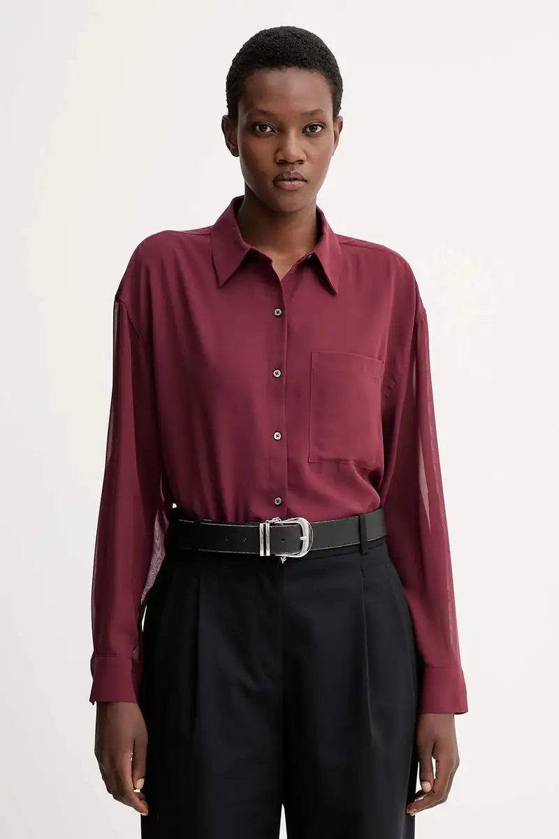 camicia donna colore beige LV044B902G Granata miniatura 4