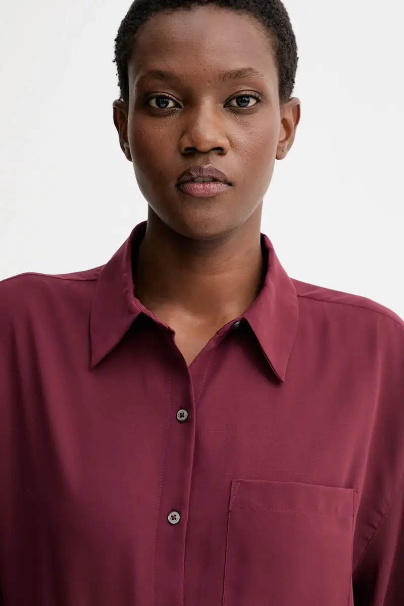 camicia donna colore beige LV044B902G Granata miniatura 5