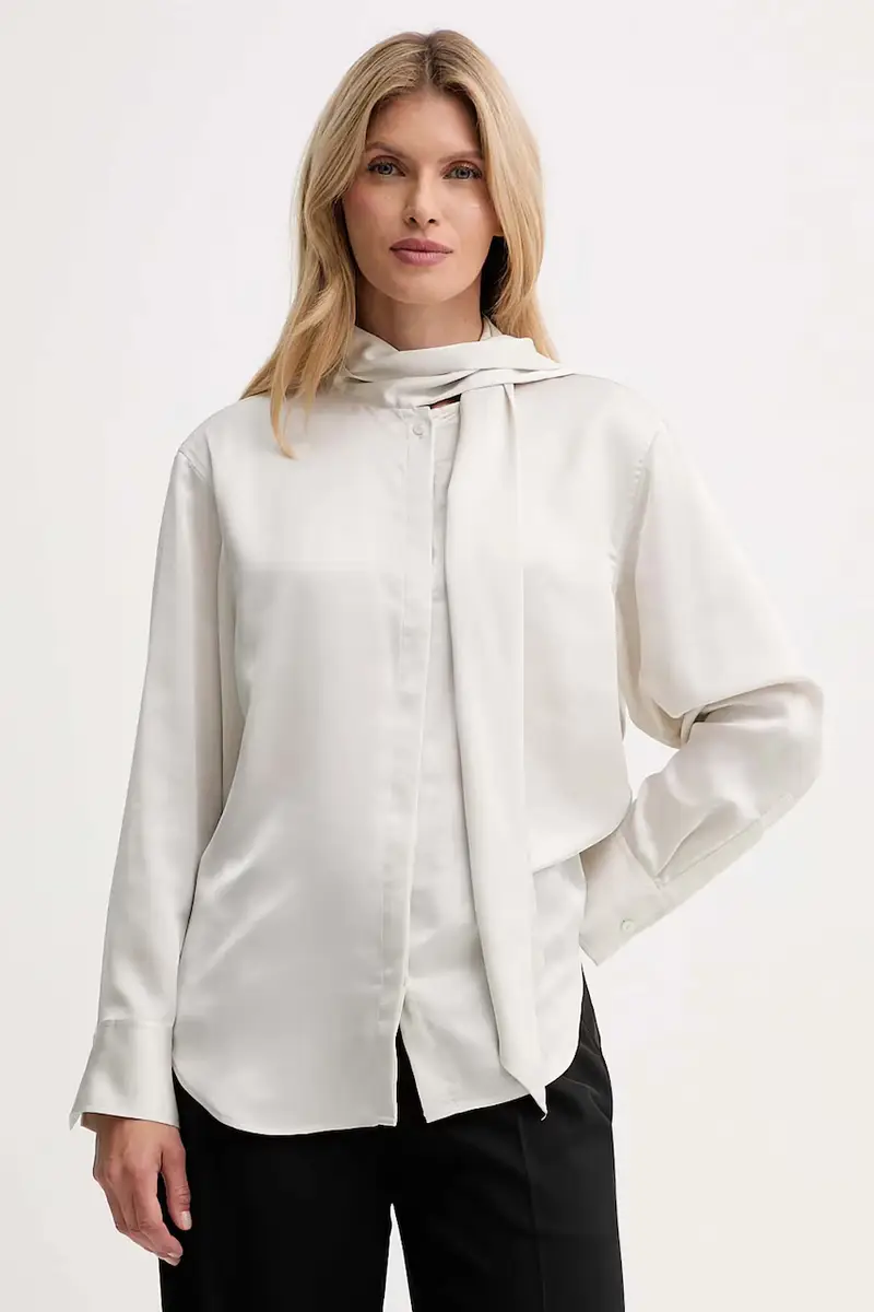 camicia donna colore beige LV044D125G miniatura 4