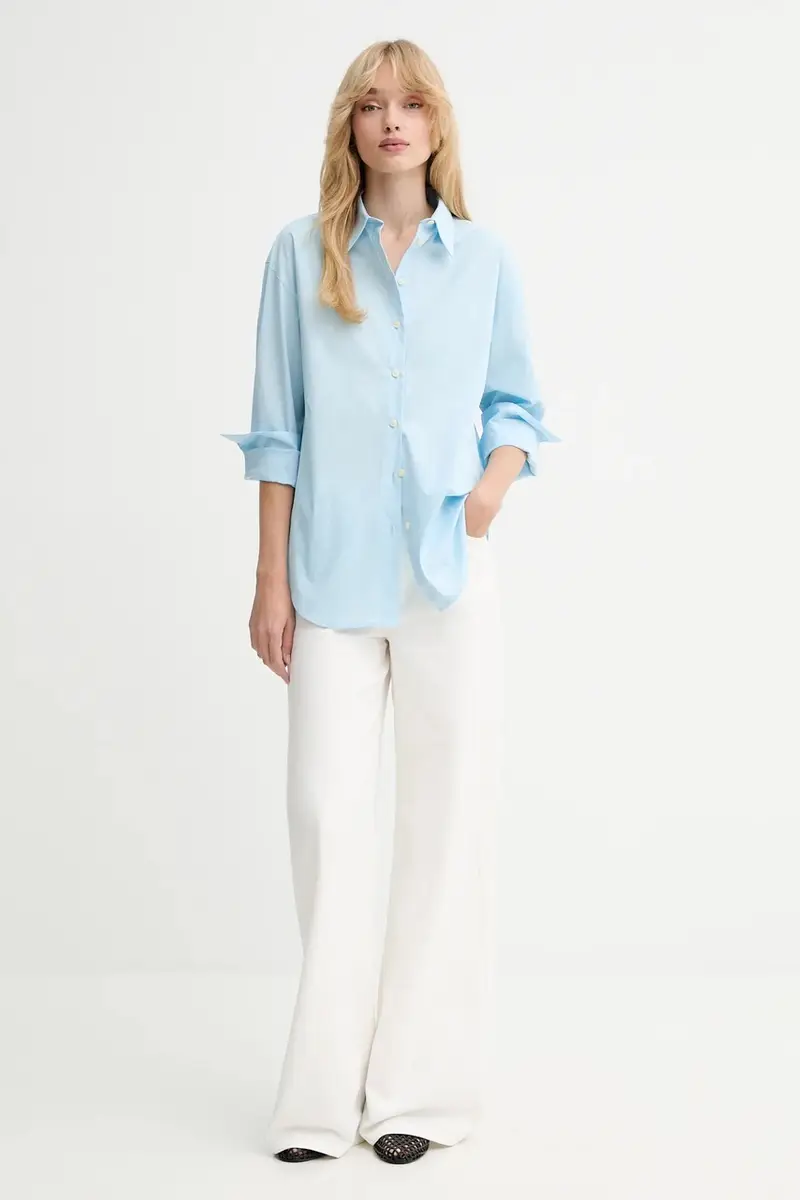 camicia donna colore blu LV044B160G miniatura 2