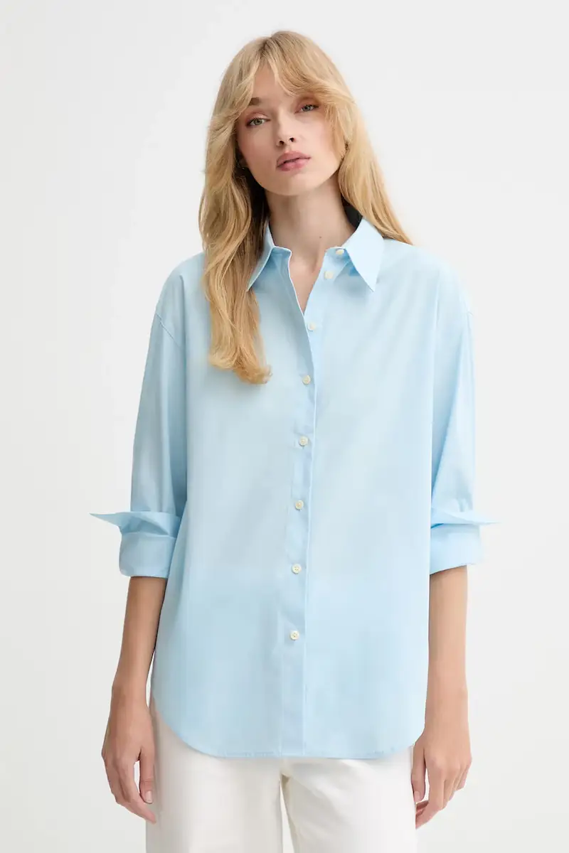 camicia donna colore blu LV044B160G