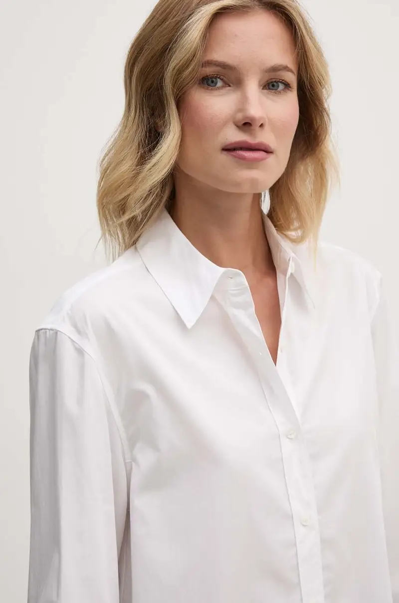 camicia in cotone donna colore bianco K20K207670 miniatura 4