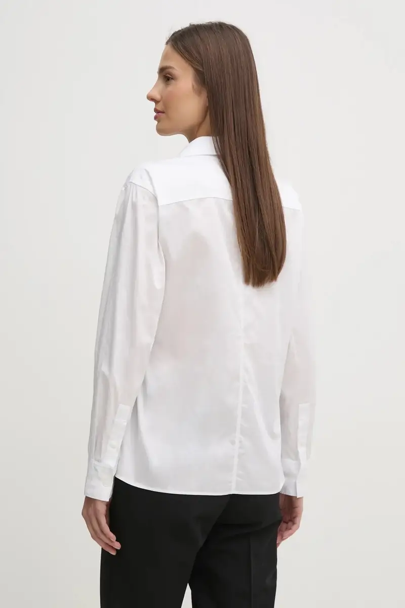 camicia in cotone donna colore bianco K20K208226 miniatura 3