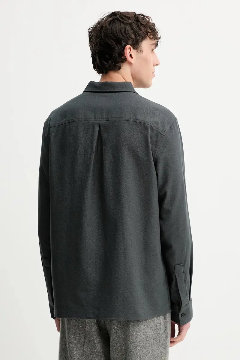 camicia in cotone uomo colore grigio LV04LD119G miniatura 3