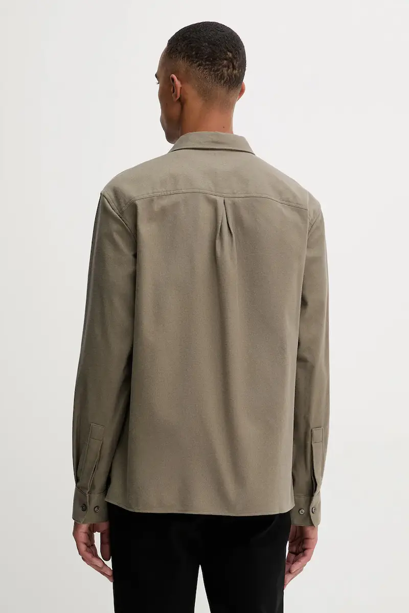 camicia in cotone uomo colore verde LV04LD119G miniatura 3
