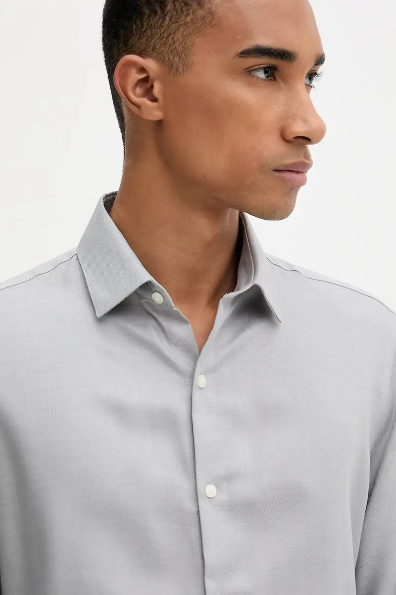 camicia in lana uomo colore grigio LV019EU066 miniatura 4