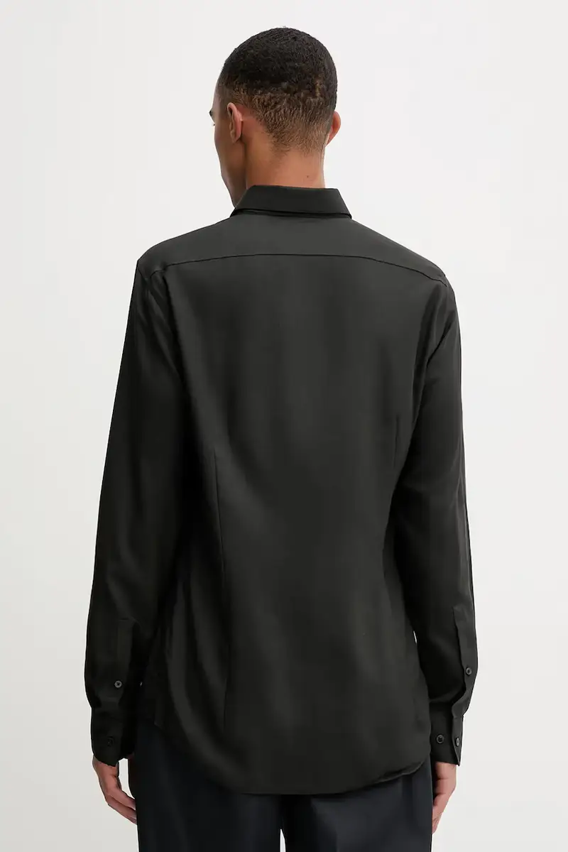 camicia in lana uomo colore nero LV019EU066 miniatura 3