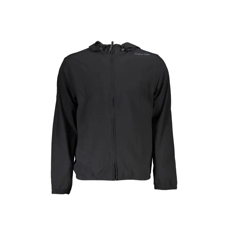 Camicia Maniche Lunghe Felpa con Zip Uomo Nera Zip Nero