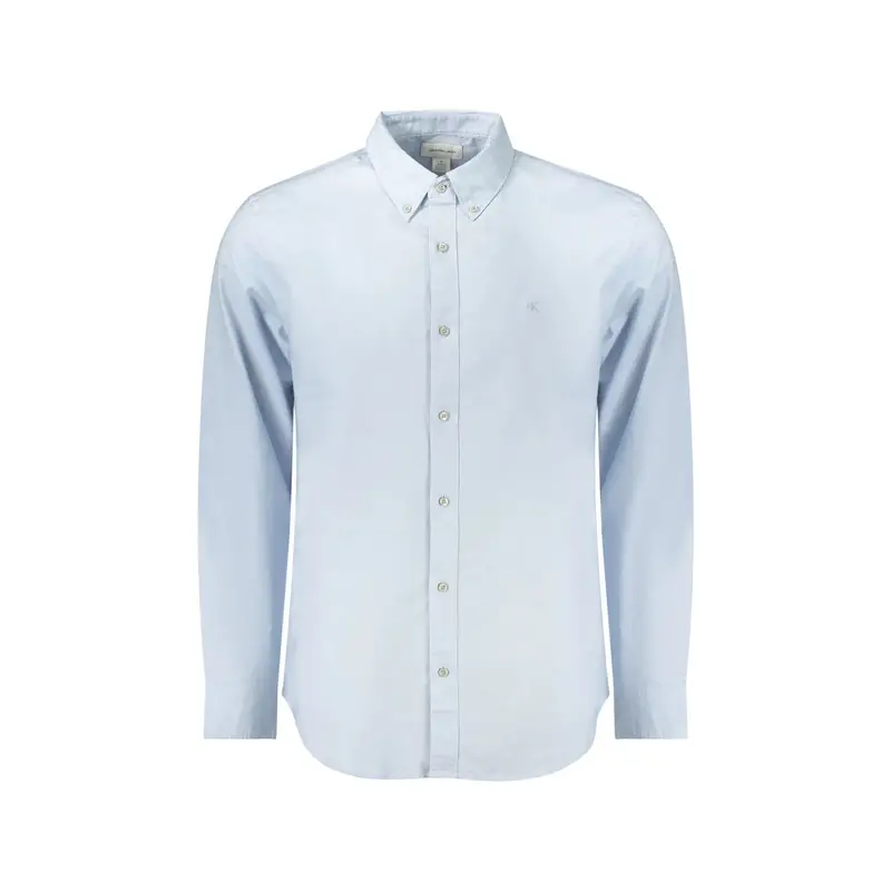 Calvin Klein Maglia Maniche Lunghe Uomo Azzurra con Ricamo