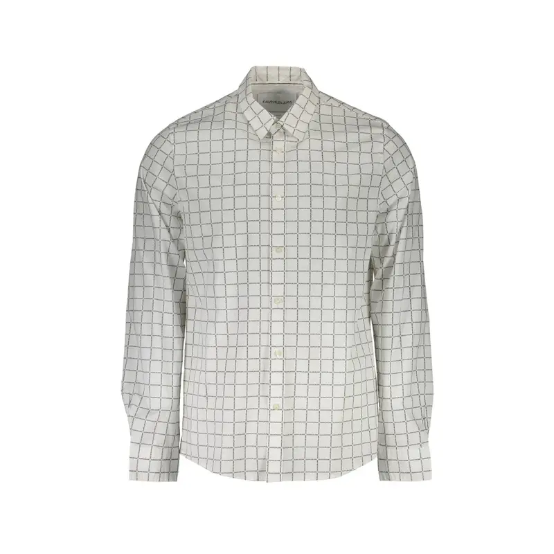 Camicia Maniche Lunghe Uomo Bianca Slim Fit Bianco