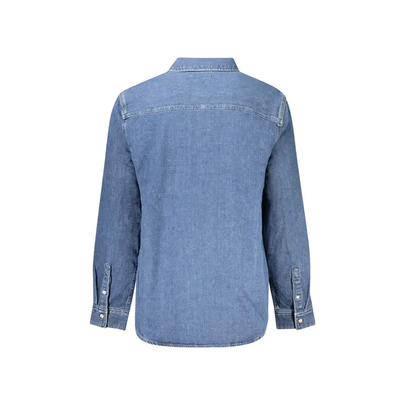 Calvin Klein Maglia Maniche Lunghe Uomo Blu in Cotone miniatura 2