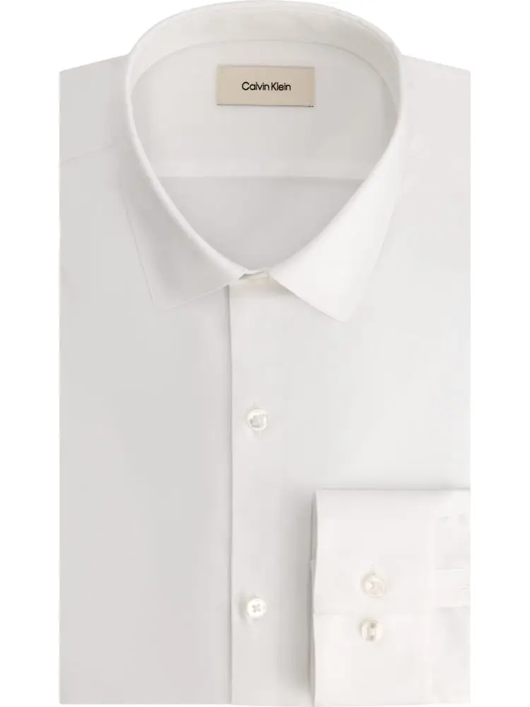 camicia slim essential bianca collo italiano