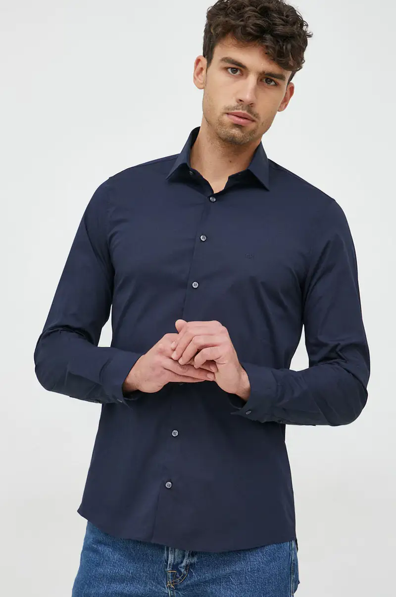 camicia uomo Blu navy