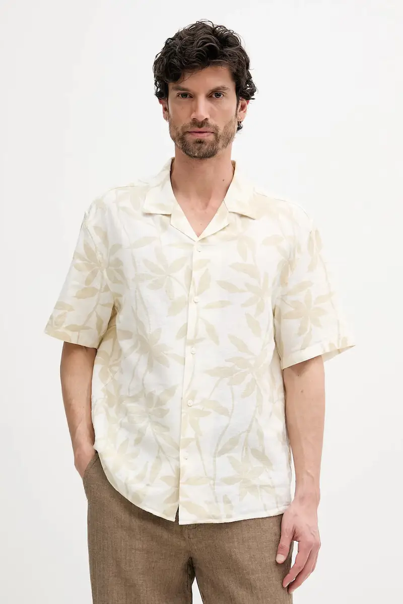 camicia uomo colore beige LV04LB157G