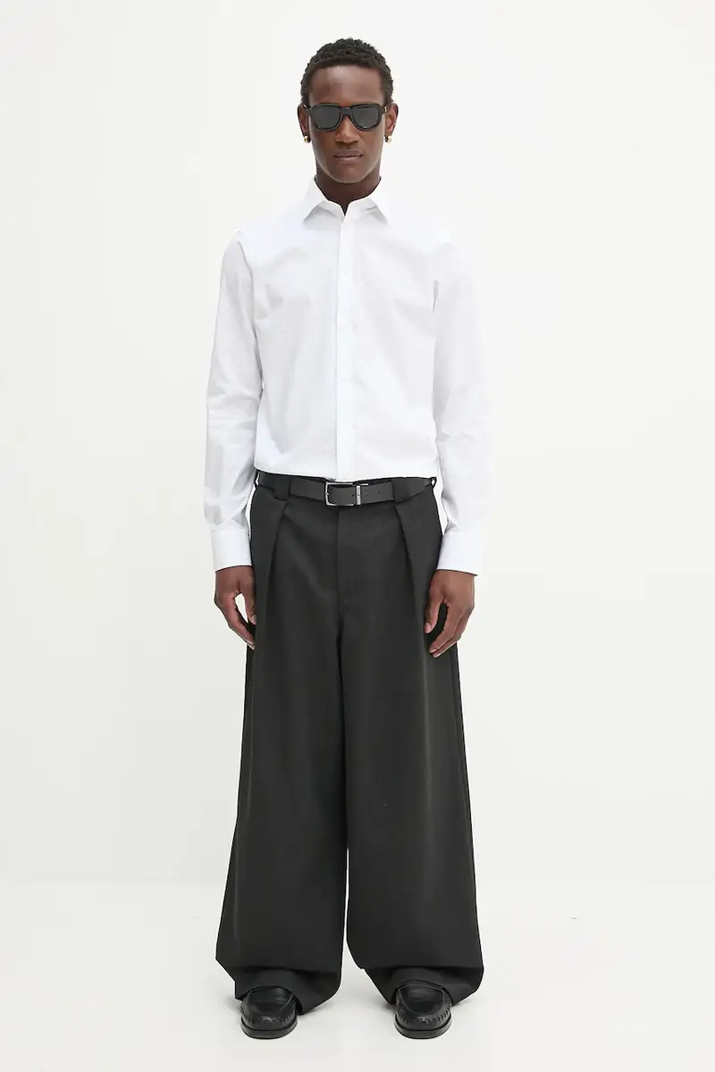 camicia uomo colore bianco LV019EU029 miniatura 2