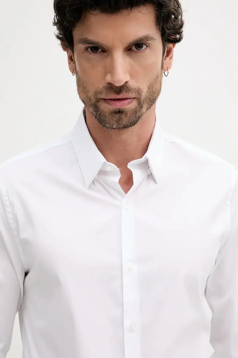 camicia uomo colore bianco LV019EU030 miniatura 4