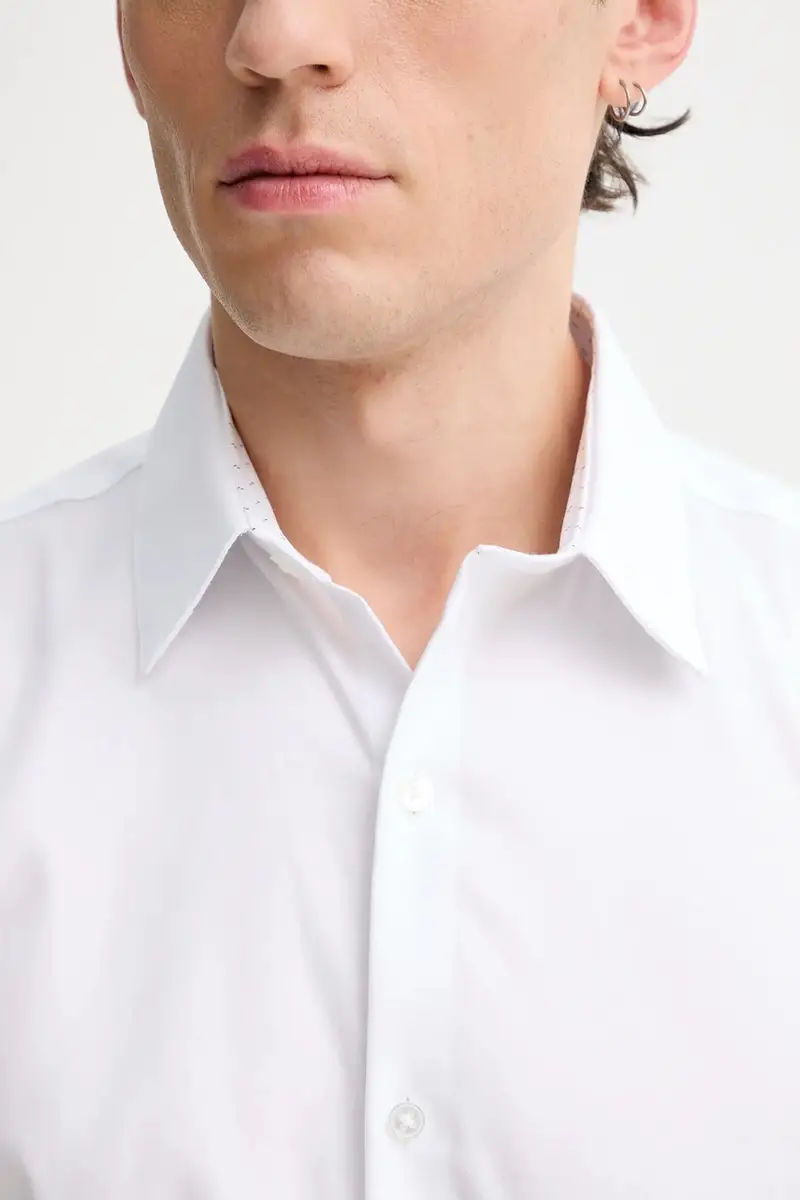 camicia uomo colore bianco LV019EU053 miniatura 5