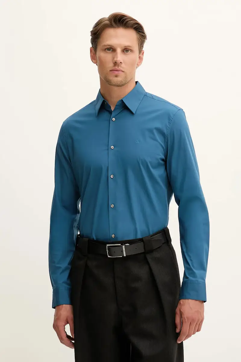 camicia uomo colore bianco LV04LB145G Blu