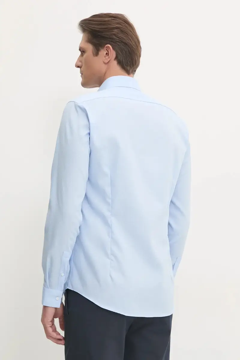 camicia uomo colore blu K10K113848 miniatura 4