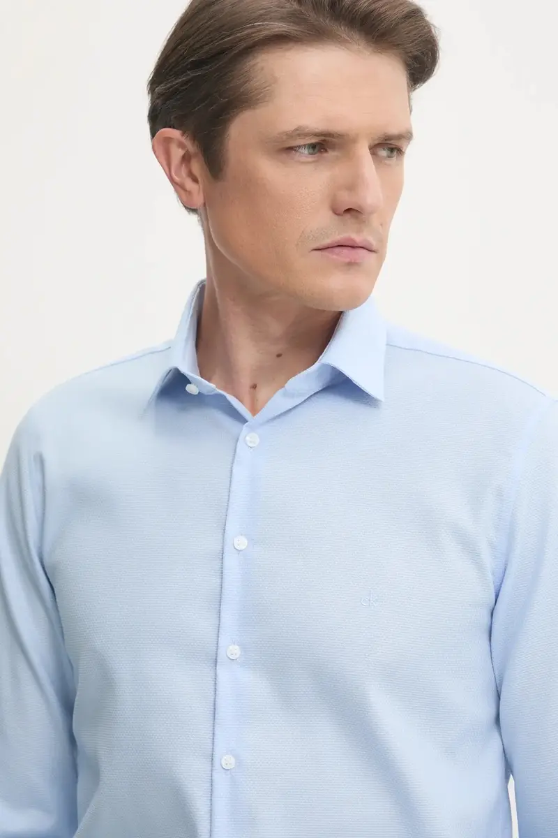 camicia uomo colore blu K10K113848 miniatura 5