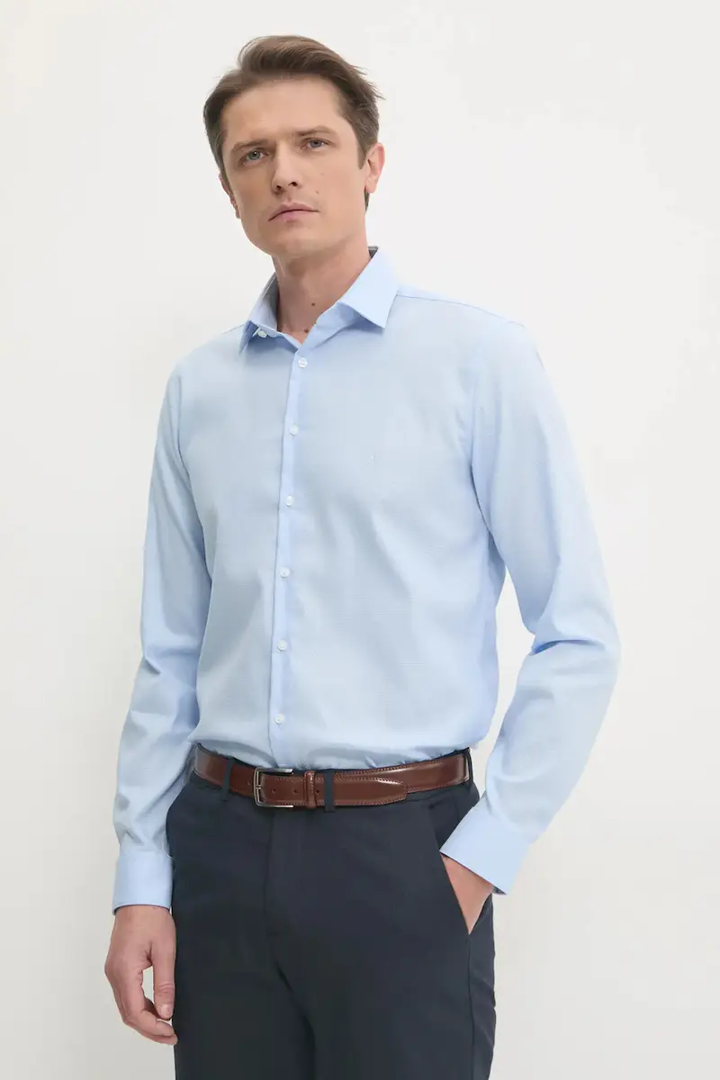camicia uomo colore blu K10K113848