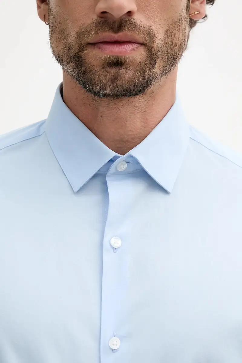 camicia uomo colore blu LV019EU000 miniatura 5